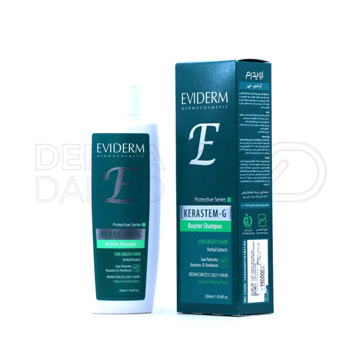 eviderm-kerastem-g-shampoo-250-ml (1) شامپو کراستم جی اویدرم مناسب موهای چرب ۲۵۰ میلی لیتر