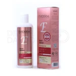 شامپو کراتینه اویدرم در بطری پلاستیکی، فاقد سولفات، با کراتین و آلوئه ورا، محافظ رنگ موهای رنگ شده