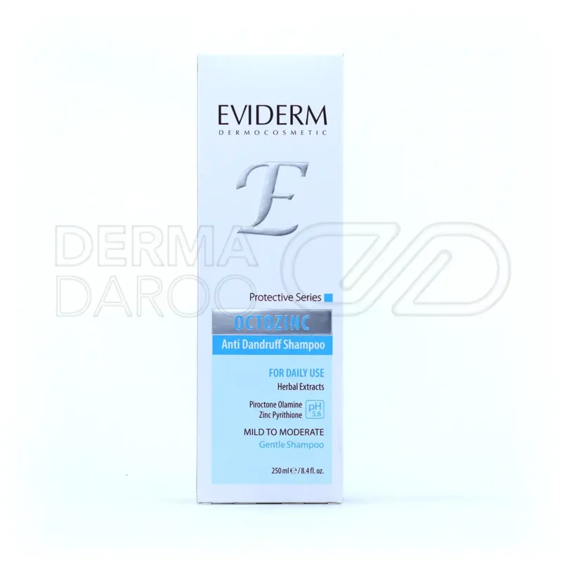 شامپو ضد شوره روزانه اکتوزینک اویدرم مناسب انواع مو ۲۵۰ میلی لیتر