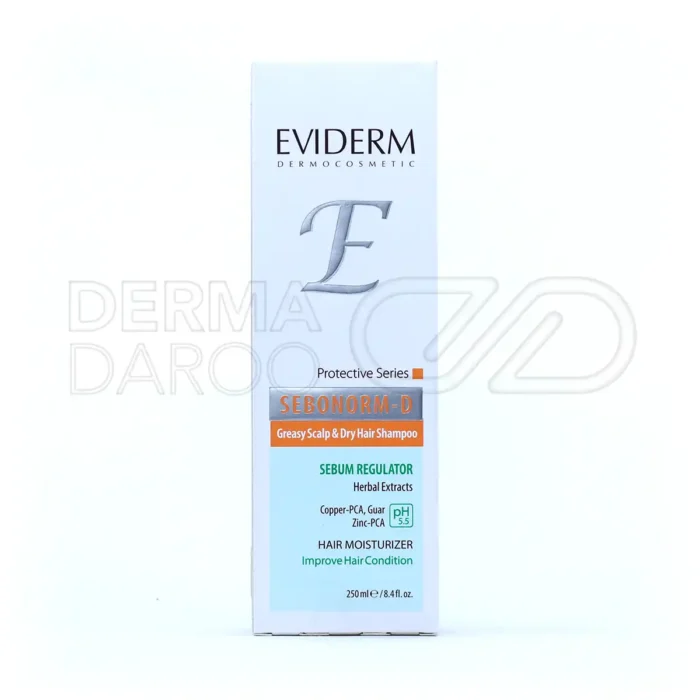 شامپو متعادل کننده چربی سبونورم دی اویدرم ۲۵۰ میلی لیتر