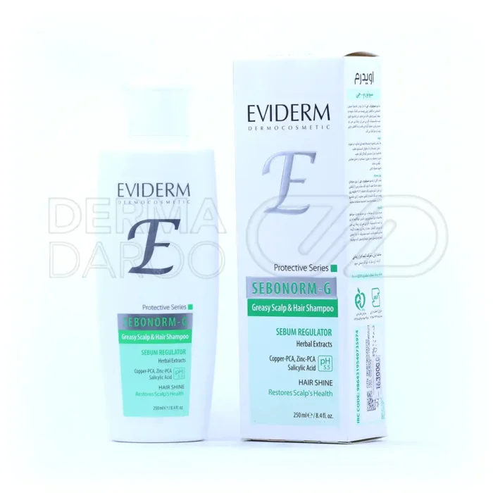 شامپو متعادل کننده چربی سبونورم جی اویدرم 250 میلی لیتر