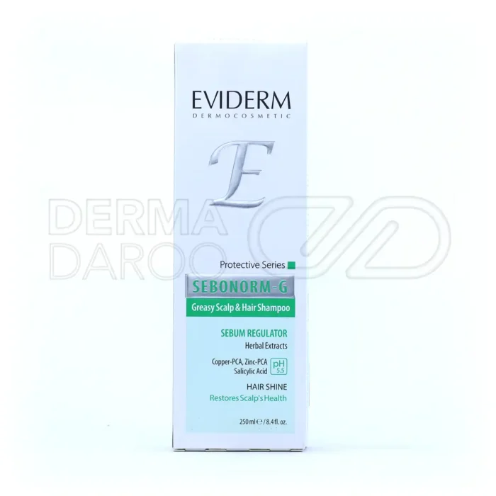 شامپو متعادل کننده چربی سبونورم جی اویدرم 250 میلی لیتر