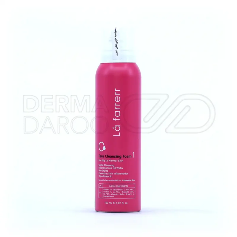 فوم شستشوی صورت پوست معمولی و چرب لافارر 150 میلی لیتر