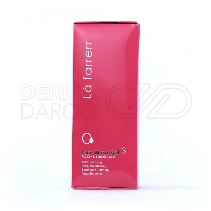 ژل شستشوی صورت لافارر شماره ۳ مخصوص پوست های خشک و حساس ۱۵۰ میلی لیتر