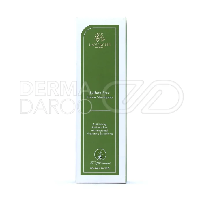 شامپو لاویاچه، با روغن آرگان، کنترل چربی و سلامت پوست سر بعد کاشت.