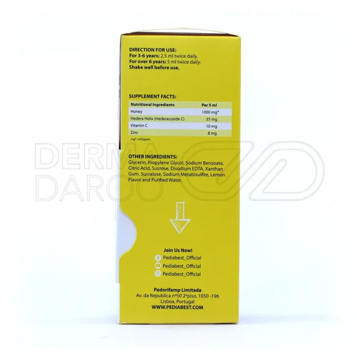 شربت کاف پدیابست 150 میلی لیتر