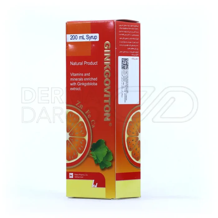شربت مولتی ویتامین جینکوویتون رها فارما 200 میلی لیتر