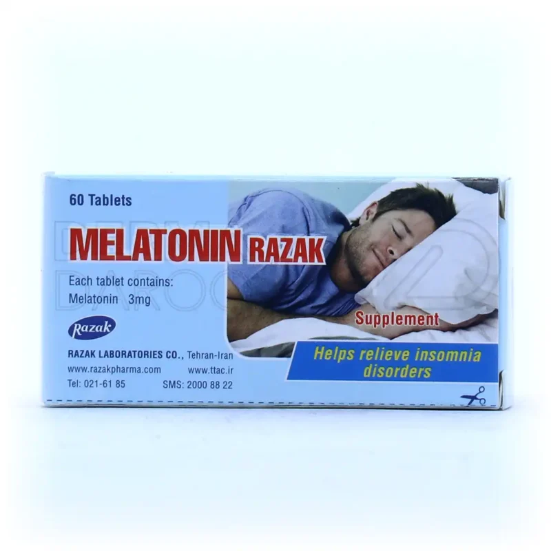 قرص ملاتونین رازک 3 میلی گرم 60 عدد