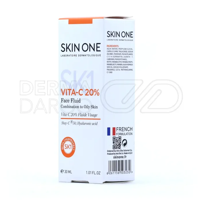 فلوئید صورت ویتامین سی 20 درصد اسکین وان 30 میلی لیتر