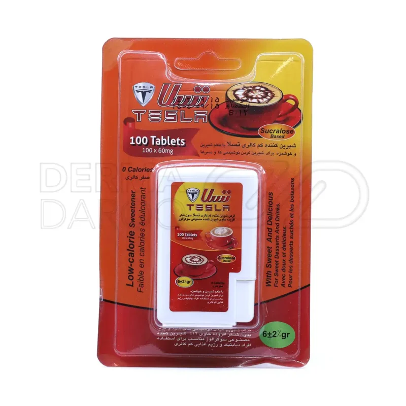 قرص شیرین کننده کم کالری سوکرالوز تسلا 100 عدد