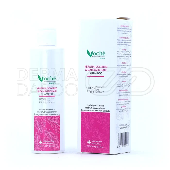 voche-keratin-colored-and-damaged-hair-250-ml (1) شامپو کراتینه وچه مناسب موهای رنگ شده و آسیب دیده 250 میلی لیتر