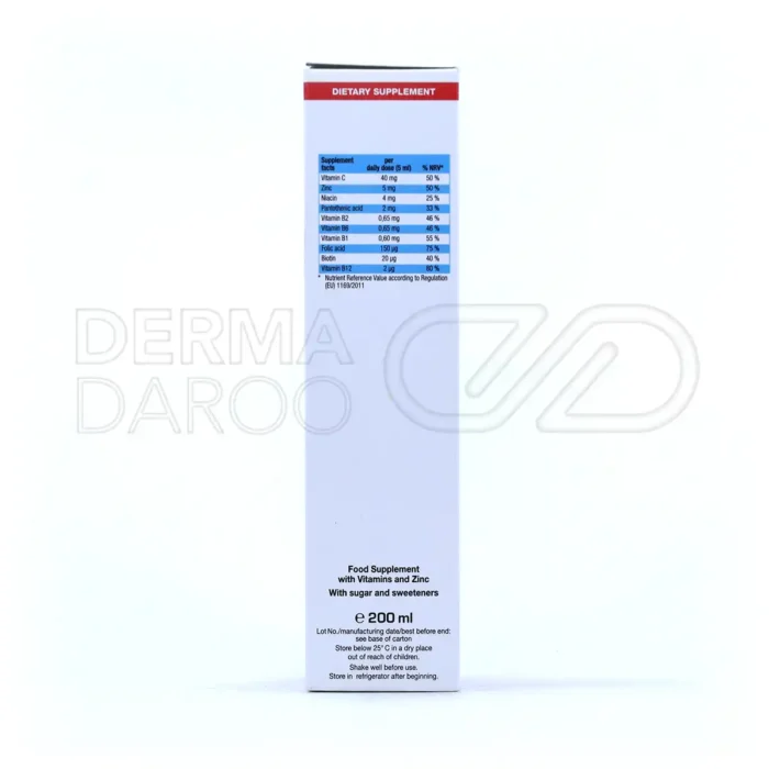 شربت زینک پلاس یوروویتال ۲۰۰ میلی لیتر - تصویر 6