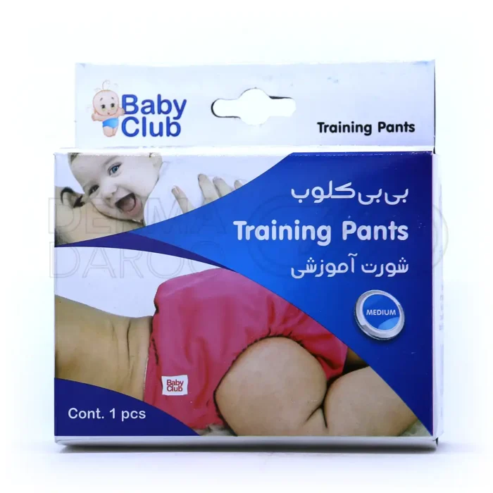 شورت آموزشی کودک در بسته‌بندی بهداشتی، با لایه مشمعی ضدآب و پارچه حوله‌ای، نرم و مناسب برای آموزش توالت