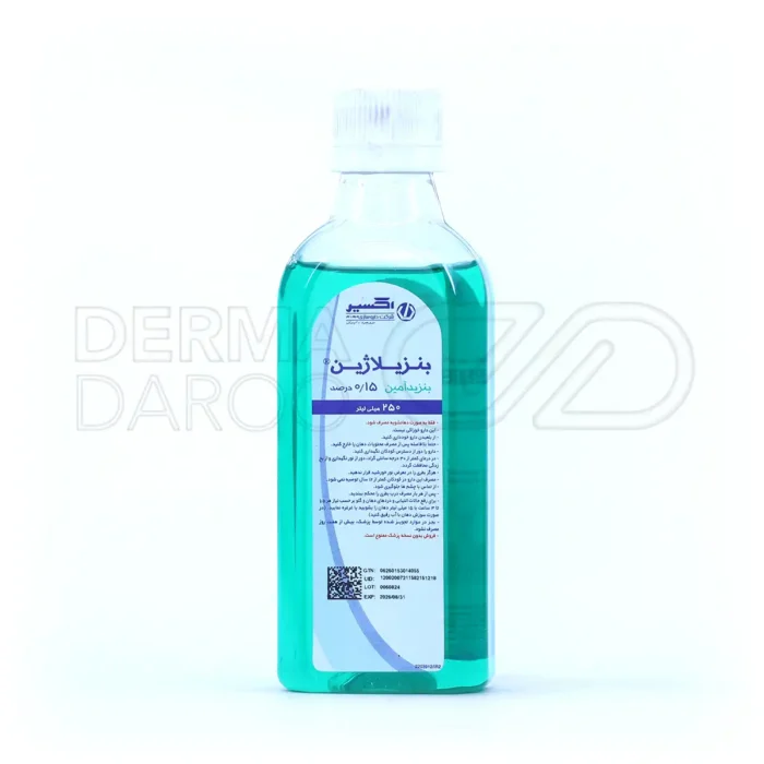 دهانشویه ضدالتهاب در بسته‌بندی بهداشتی، با گلیسیرین و آلانتوئین، محافظ لثه، کاهش‌دهنده پلاک و خوشبوکننده دهان