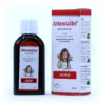 شربت اتنتالین گیاهی در بسته‌بندی بهداشتی، با عصاره بادرنجبویه و گل ساعتی، بهبود بیش‌فعالی و تمرکز کودکان