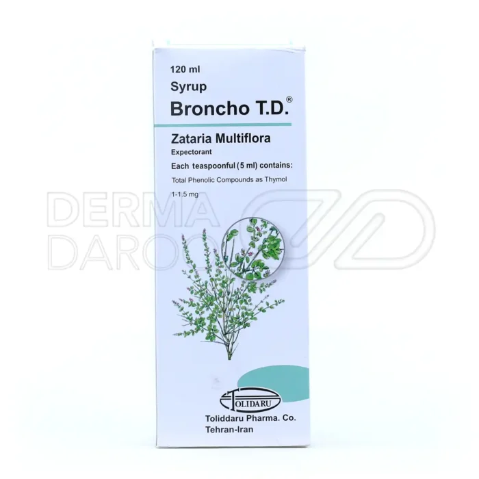 شربت برونکوتیدی با خاصیت آنتی‌اسپاسمیک، ترشحات برونش را افزایش داده و تنفس را آسان می‌کند