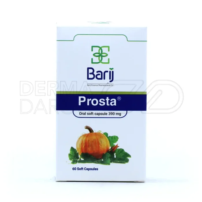 کپسول نرم باریج اسانس، حاوی عصاره گیاهی دانه کدو، کاهش ریزش مو هورمونی و بهبود ادرار