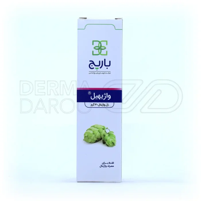 ژل واژیهیل باریج با عصاره رازک، مرطوب کننده طبیعی، رفع سوزش و خارش واژن، مناسب آتروفی واژن
