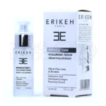 سرم ضد چروک هیالورونیک اسید در بطری شیشه‌ای، حاوی سدیم هیالورونات و کلاژن، آبرسان و ضد چروک