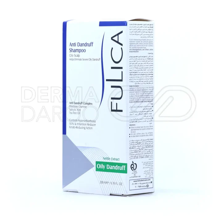 شامپو فولیکا برای پوست سر چرب، حاوی پی ای جی-40 و دایمتیکون، کاهش دهنده پوسته ریزی و التهاب
