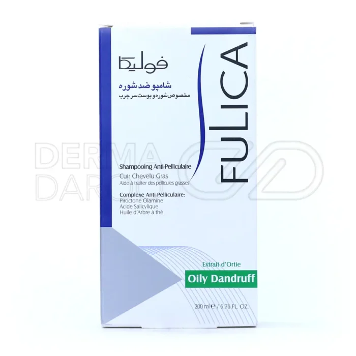 شامپو فولیکا حاوی روغن درخت چای و اسید سالیسیلیک، کنترل کننده چربی پوست سر، رطوبت رسان و ضد قارچ