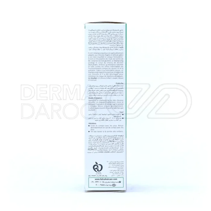 شامپو روزانه فولیکا با کوکو گلوکوزاید، مناسب موهای حساس، طراوت بخش و محافظ رطوبت طبیعی مو