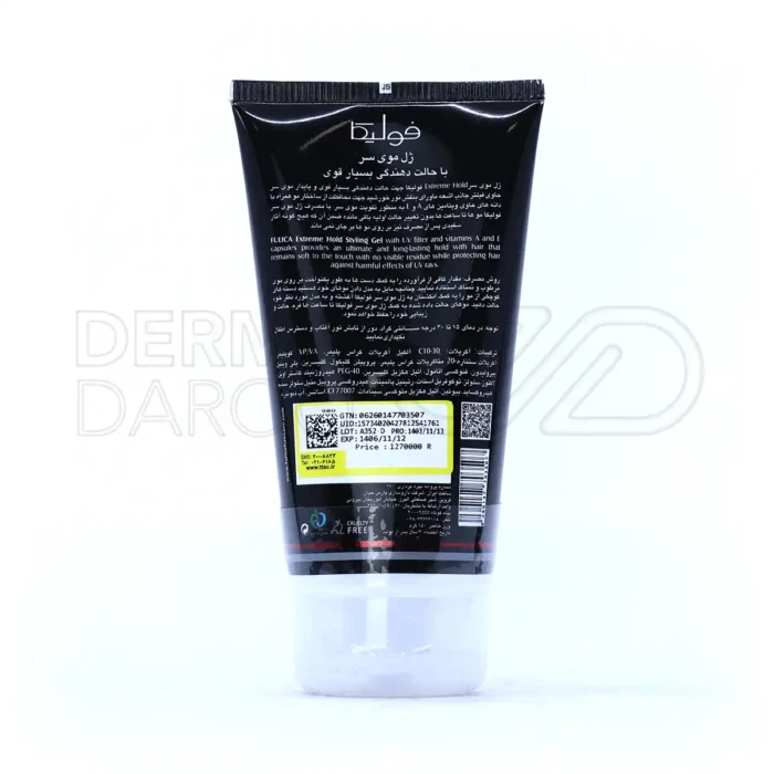 ژل مو فولیکا با ویتامین A و E، حالت دهنده قوی، رطوبت رسان، محافظ مو در برابر خشکی و شکنندگی