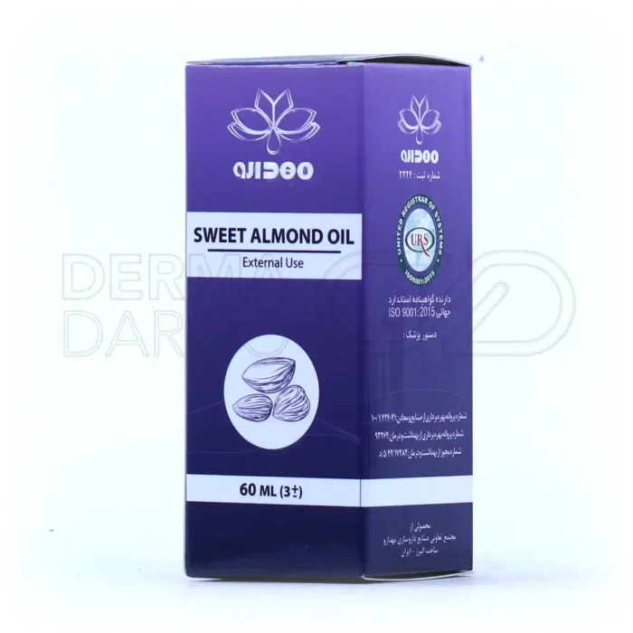 روغن بادام شیرین مهدارو، تقویت کننده و درخشان کننده مو، مرطوب کننده پوست، ضد پیری و چروک