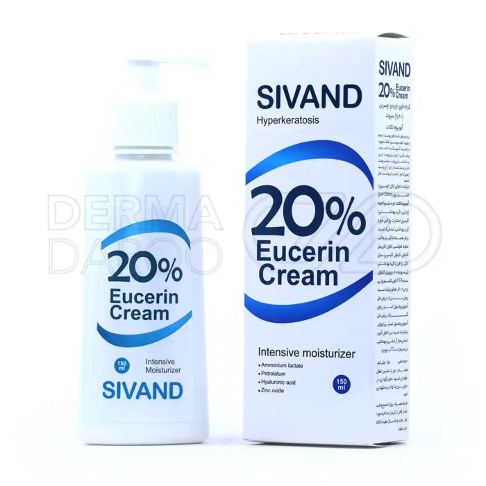 کرم مرطوب کننده سیوند در تیوپ سفید، حاوی 20 درصد اوره و اوسرین، آبرسان و ترمیم کننده ترک پا و پوست خشن