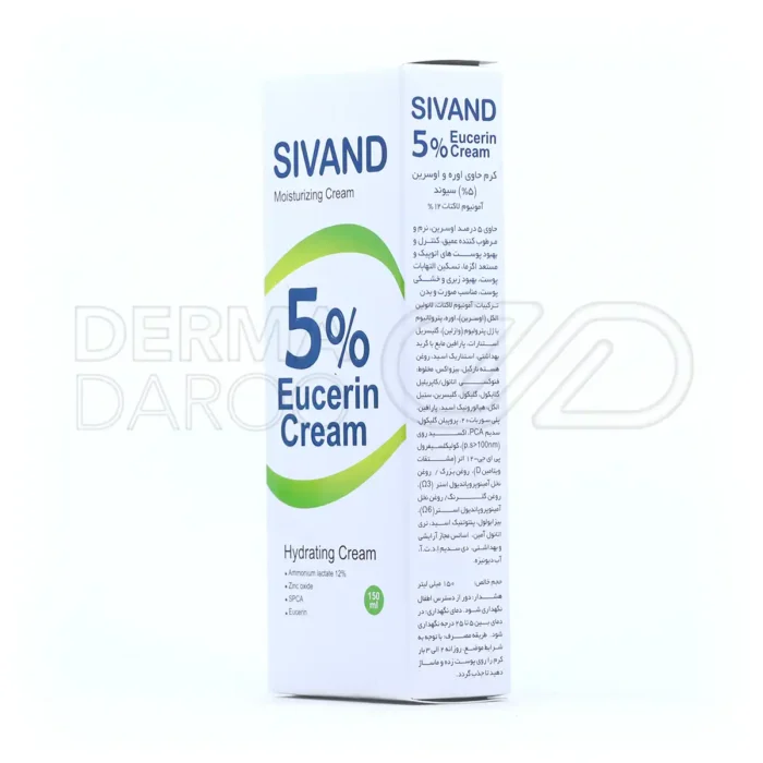 کرم اوره 5 درصد سیوند، حاوی سدیم PCA و لانولین، مرطوب کننده و بهبود دهنده پوست‌های اگزمایی