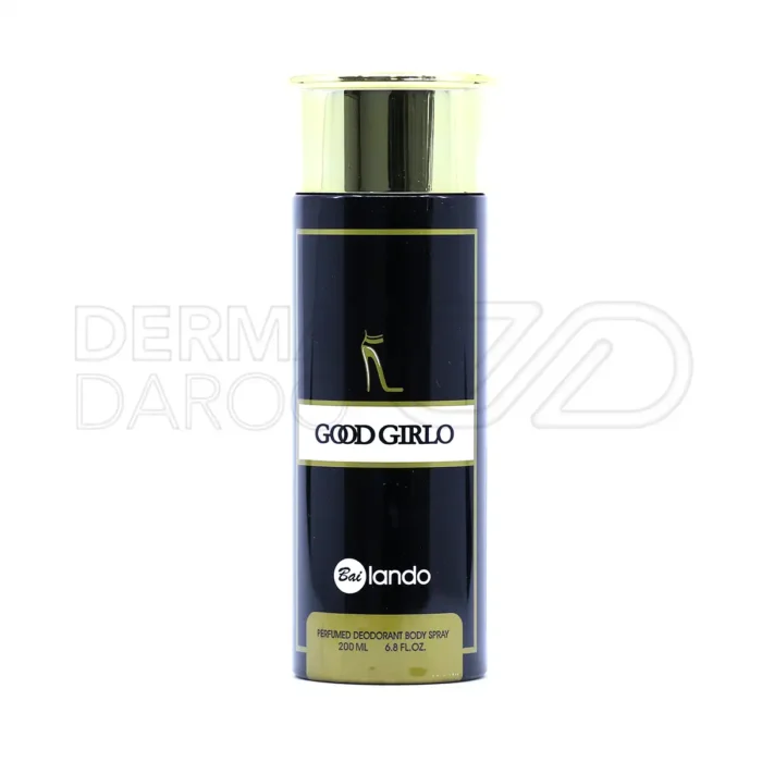 اسپری بدن بایلندو در بطری، با اسانس فرانسوی، رایحه گرم و شیرین گلی و چوبی، ضد تعریق