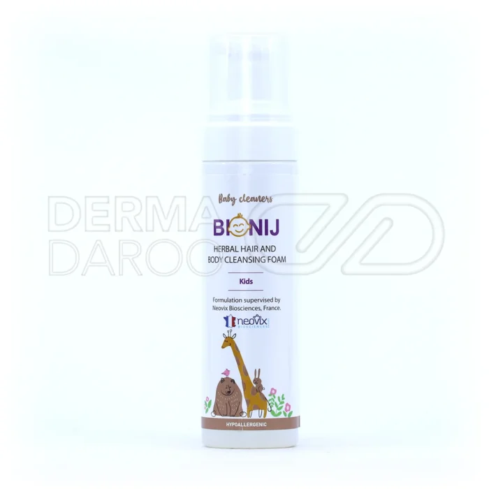 فوم بیونیج با روغن نارگیل و آلفا گلوکان، ملایم، حفاظت از چربی طبیعی پوست، مناسب پوست حساس کودک