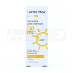 فلوئید ضد آفتاب SPF 50 با سدیم اسکوربیل فسفات، آنتی‌اکسیدان، ضد آلودگی و روشن کننده پوست