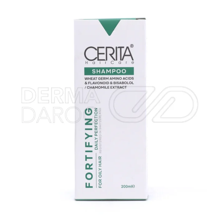 شامپو تقویت سریتا فاقد پارابن با عصاره بابونه برای پاکسازی پوست سر و افزایش خون‌رسانی