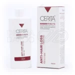 بطری شامپو مینوتا سریتا 200 میلی‌لیتر، حاوی عصاره سیتروس گراندیس، ضد ریزش، تقویت مو، کنترل چربی، مناسب موی چرب