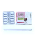 قرص گارسین گل دارو در بسته‌بندی، حاوی 500 میلی‌گرم پودر سیر، کاهنده کلسترول و فشار خون