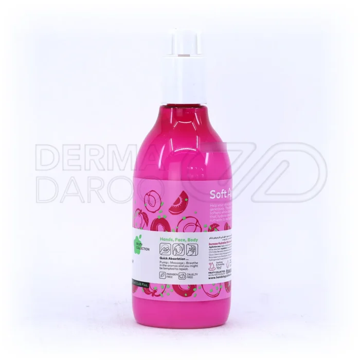 کرم سافت اپریکات هندولوژی، فاقد پارابن و الکل، با شی باتر، جوان کننده و آبرسان پوست