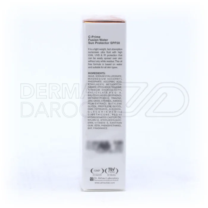 ضد آفتاب بی رنگ پرایم با عصاره آلوی کاکادو و ویتامین E برای روشن کنندگی و تقویت پوست حساس