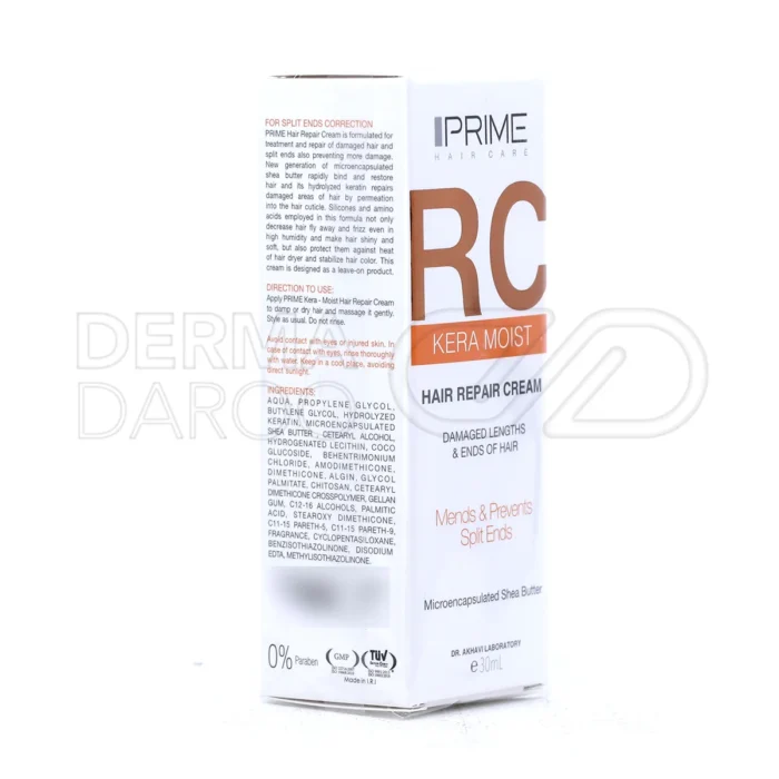 کرم ترمیم کننده مو پرایم RC، مناسب موهای خشک و وز، محافظت در برابر گرما و آسیب