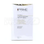 بطری سرم روشن کننده پرایم با طراحی شیک، حاوی نیاسینامید و عصاره آلوئه ورا برای کاهش لک و آبرسانی پوست