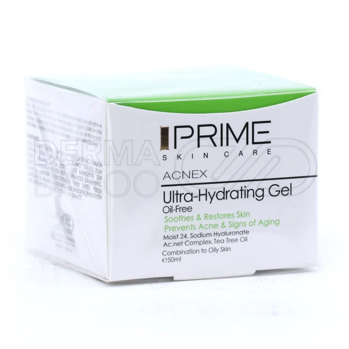ژل آبرسان پرایم با سدیم هیالورونات و عصاره آلوئه ورا برای رطوبت عمیق و کاهش چربی پوست چرب