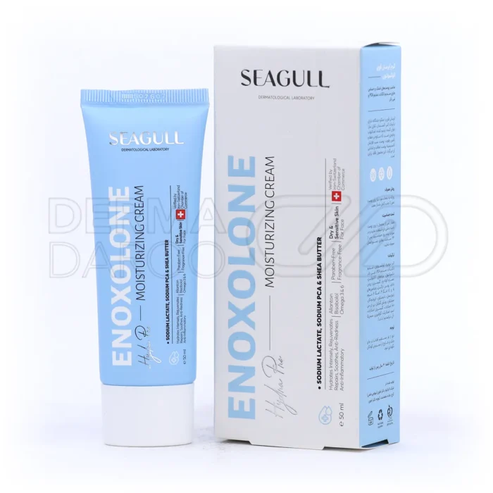 تیوب کرم آبرسان قوی سی گل با بسته بندی سفید، فاقد پارابن، حاوی آلوئه ورا، شی باتر و ویتامین E برای آبرسانی عمیق پوست