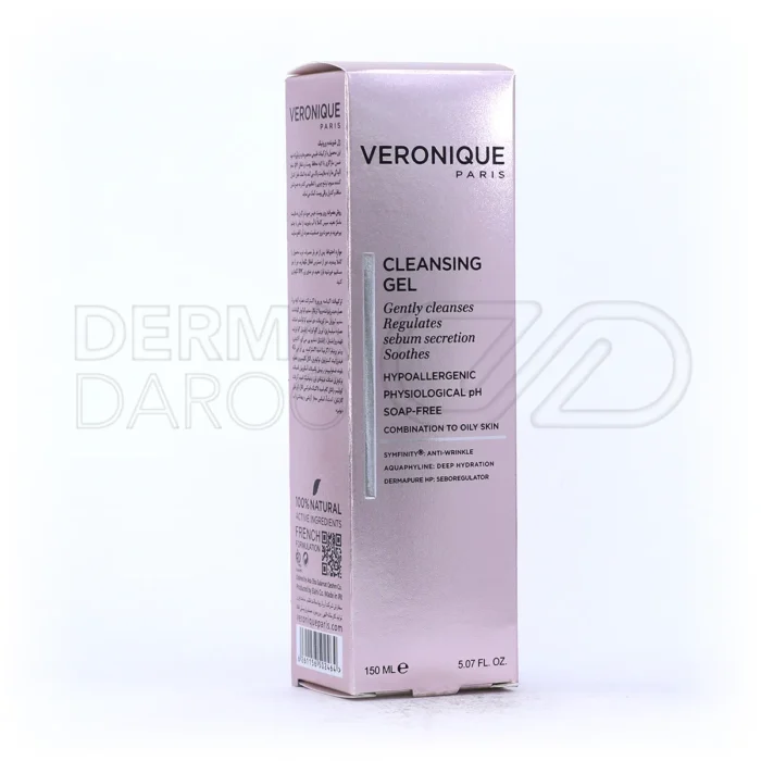 ژل شوینده ورونیک برای پوست چرب و مختلط با عصاره آلوئه ورا و گریپ، پاک کننده آلودگی و چربی بدون خشک کردن پوست