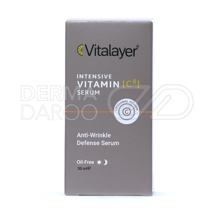 سرم ویتامین C ویتالایر با پپتید و زانتان گام، روشن کننده، ضد چروک و بازسازی پوست