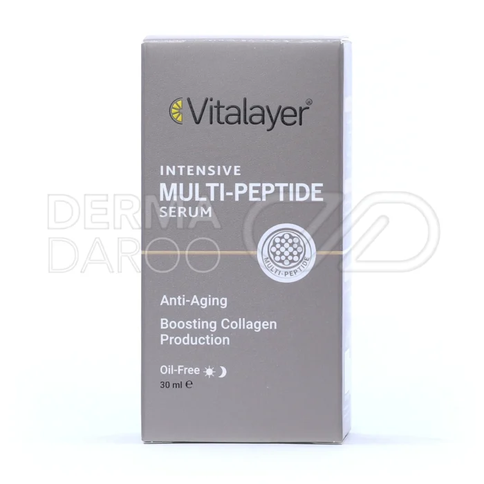 سرم مولتی پپتاید ویتالایر با سدیم هیالورونات و زانتان گام، ضد شل شدگی، جوانساز پوست