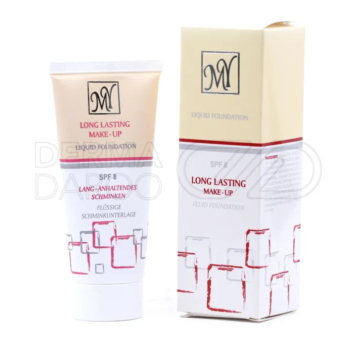 کرم پودر لانگ لستینگ SPF8 مای 35 میلی‌لیتر، فاقد چربی و عطر، مرطوب کننده، پوشش یکدست، مناسب انواع پوست