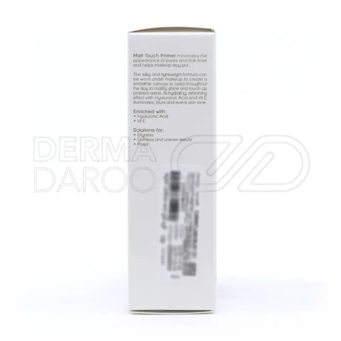 پرایمر بی‌رنگ مت تاچ مای با عصاره جوانه گندم، مرطوب کننده، افزایش ماندگاری آرایش، سرشار از آنتی اکسیدان