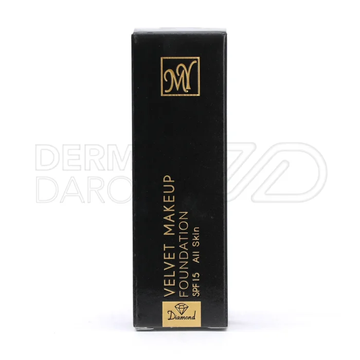 کرم پودر ولوت میکاپ مای، بافت نرم، پوشش یکدست، محافظت از اشعه آفتاب، مرطوب کننده، مناسب انواع پوست