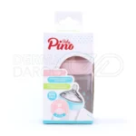 بسته شیشه شیر پینو 150 میلی لیتر با سرشیشه سیلیکونی نرم، مناسب نوزادان 0 تا 6 ماه، فاقد بی اس پی ای، ضد نفخ و کولیک، طراحی slow با 3 سوراخ