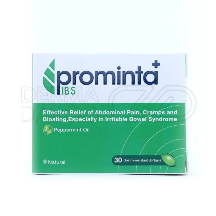 کپسول پرومینتا هیلیا فارمد، حاوی MCT و نعنا فلفلی، بهبود درد شکمی، ضد نفخ، مقاوم به اسید معده